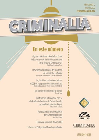 "Revista Criminalia"
