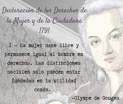 Declaración de los derechos de la mujer y de la ciudadana.