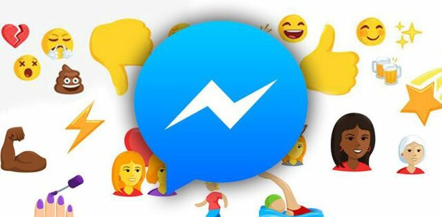 Messenger con uso de emoticones.