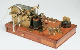 Morse's first ever electronic Telegram