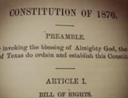 Texas Constitution adopted
