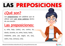 Que es la preposición?