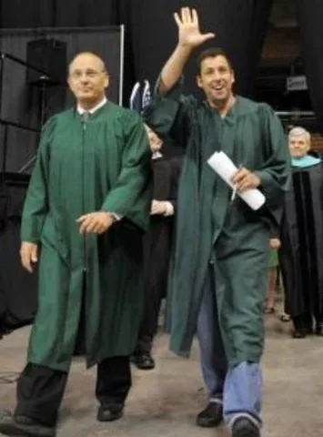 Adam Sandler Graduates College