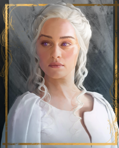 Daenerys walks into the fire