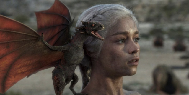 Daenerys survives the fire