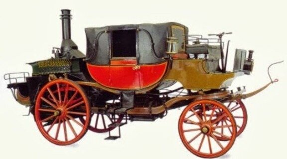 Primer vehículo a vapor