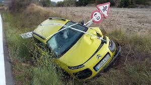 Lesió a causa d'un accident de cotxe.