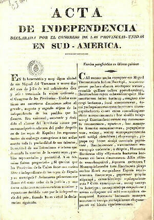 LA INDEPENDENCIA DE ARGENTINA