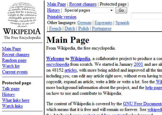The Launch of Wikipedia