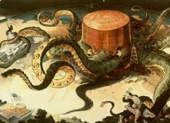 Breaking up of John P. Rockefeller's Big Business