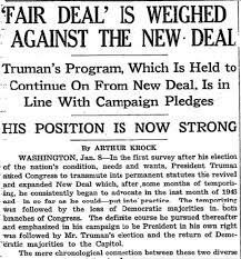 Truman's "Fair Deal" proposal for publicly funded health care defeated.