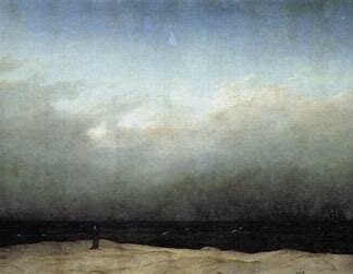 Monje a la orilla del mar-Friedrich