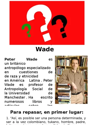 identidad por Peter Wade