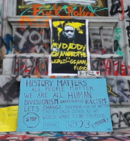 Graffiti on R.E.L. Memorial (Part 2)