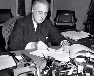 Lend lease Act is signed into law