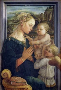Madonna and Child with Two Angels