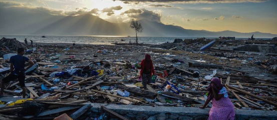 Tsunami en el estrecho de la sonda