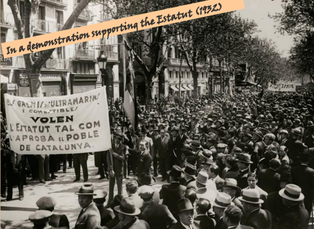 The demonstration supporting the Estatut