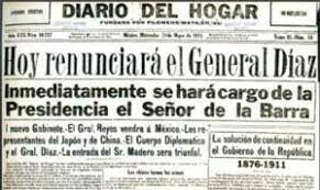 Renuncia de Porfirio Díaz