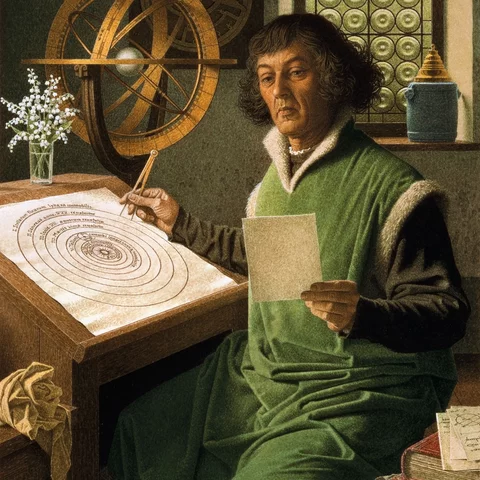 Nicolaus Copernicus publishes On the Revolutions of the Heavenly Bodies