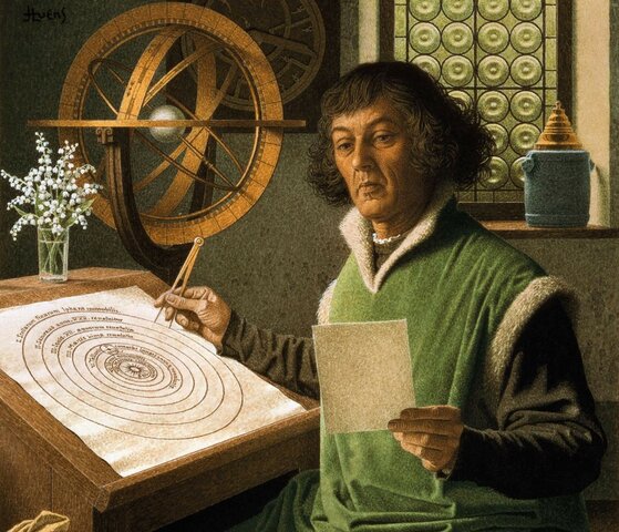 Copernicus publishes On the Revolutions of Heavenly Bodies