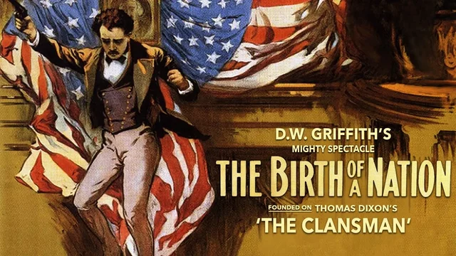 D.W. Griffith dirige "El nacimiento de una nación"