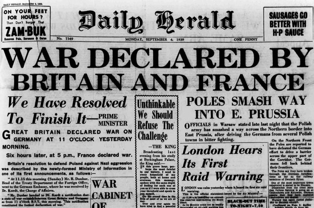France and England Declare War on Germany