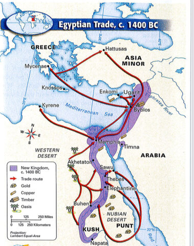 This is the shape of the New Kingdom in 1400 B.C.