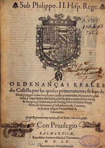 Las ordenanzas reales