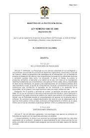 La legalización de la psicología