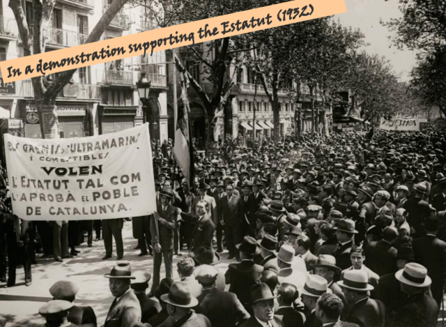 Demonstration suporting the Estatut