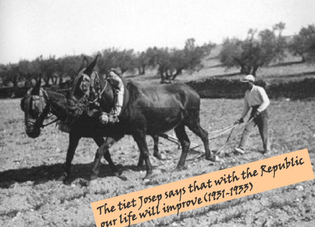 The tiet Josep says that with the Republic our life will improve.