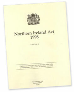 Northern Ireland Act 1998.