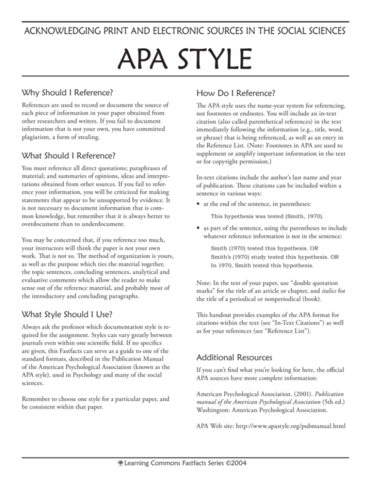 Lanzamiento de Formato APA