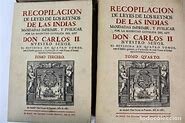 ORDENANZAS DE LAS INDIASRECOPILACION DE LEYES DE LOS REINOS DE LAS INDIAS