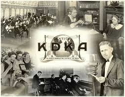 Primera transmisión de radio en vivo por la estación KDKA de Pittsburgh