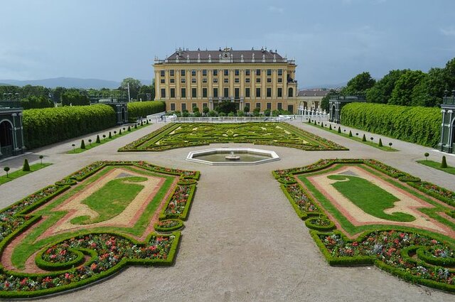 2015-ben a Schönbrunn-i kastély és park
