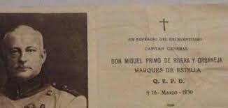 FALLECIMIENTO PRIMO DE RIVERA