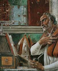 San Agustín se convierte en catecúmeno.