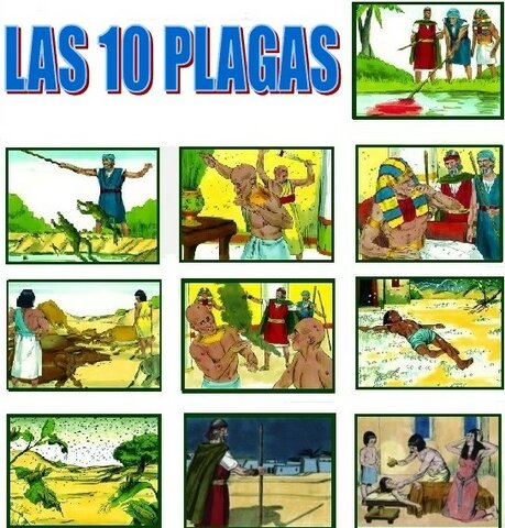 DIOS MANDA LAS 10 PLAGAS DE EGIPTO