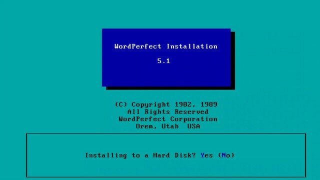 La versión 5.1 de WordPerfect