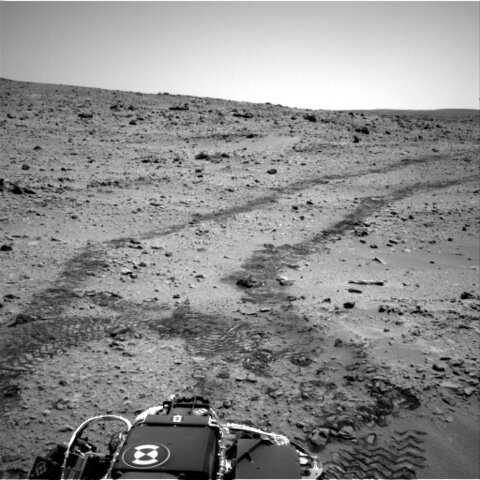 Drivemarks on Sol 59