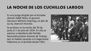 "La Nit dels Ganivets Llargs", on els nazis assassinaren diversos líders SA.