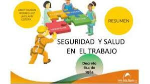 Decreto 614 Bases para la organización y administración de la salud ocupacional en el país.