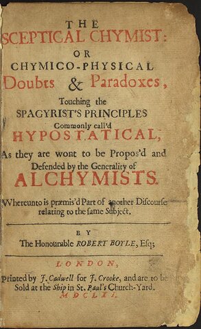 Robert Boyle publica "The Sceptical Chymist"