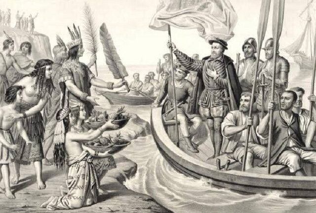 LLegada de Cortés