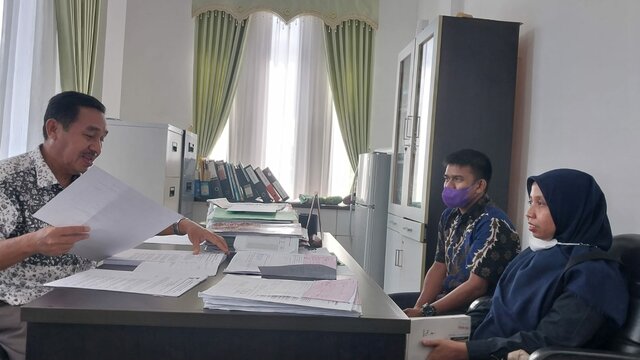 KOORDINASI DENGAN KABID KESWAN KAMPAR