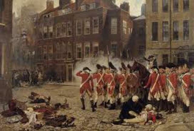 British troops occupy Boston