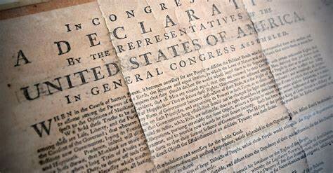 America declares its Independence