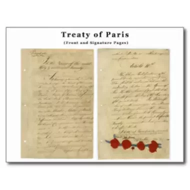 treaty of Paris officially ends the war